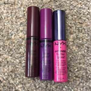 3 NYX Butter gloss’s
